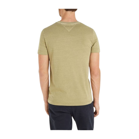 Tommy Hilfiger T-shirt T-shirt Uomo con logo Garment Dye Militare P24-TOMMY HILFIGERMW35186-L9F-S - Francavilla Moda